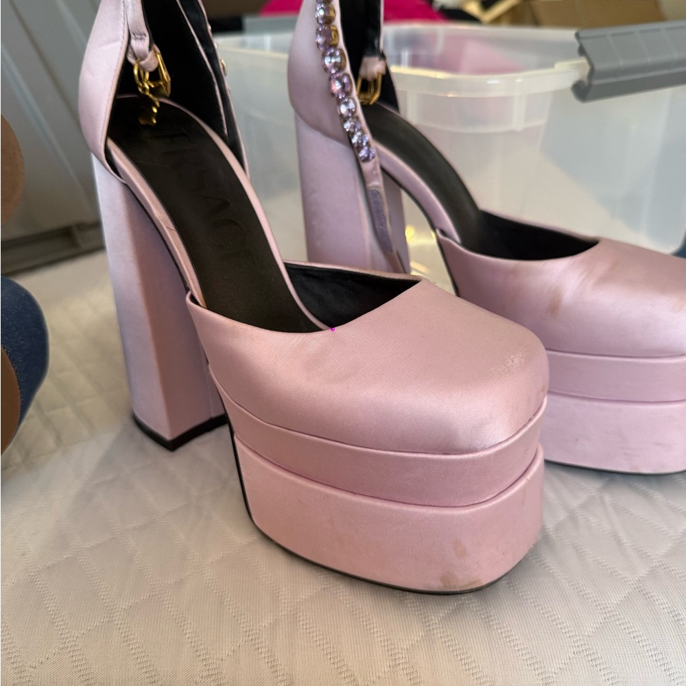 Versace platform heel
